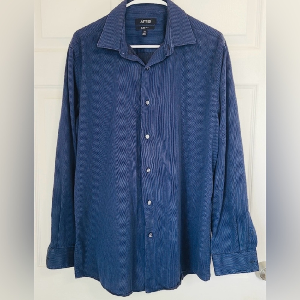 Men's Blue Striped Shirt